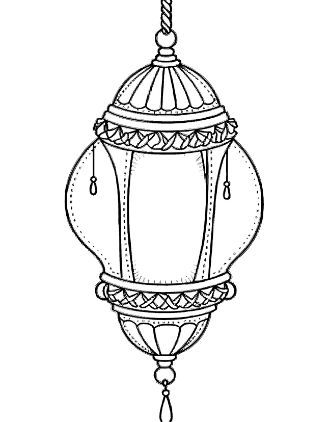 Diwali lantern coloring page Diwali lantern coloring page